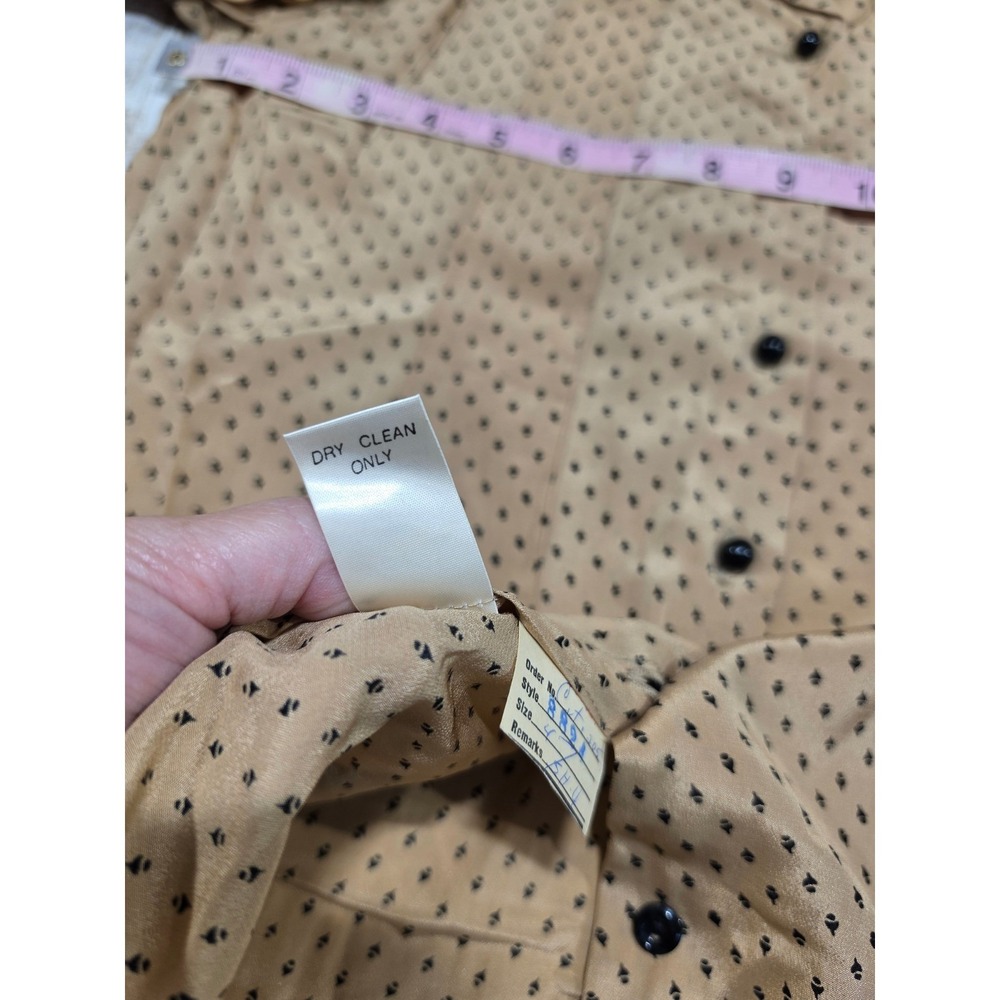 David Hayes Saks Fifth Avenue Vintage 3-Piece Skirt Suit Set Tan Black Size 4 - Picture 11 of 16
